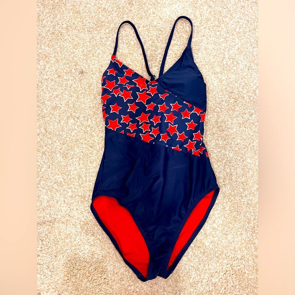 Peyton & Parker swimsuit American flag Small